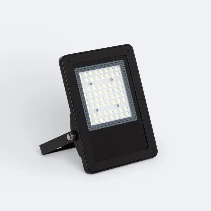 0-10V Dimmable ELEGANCE Slim Pro 50W LED Floodlight 170lm/W IP65 in Black – Ledkia