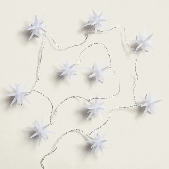 1.4m LED Star Garland Battery Operated – Ledkia