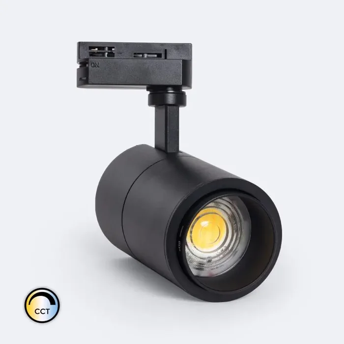 1-Circuit Track LED Spotlight 20W Pulyx Multi Angle 15-60º Dimmable Selectable CCT – Ledkia