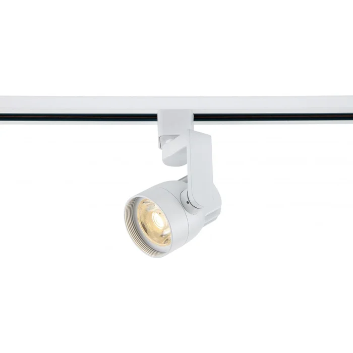 1 Light – LED – 12W Track Head – Angle Arm – White – 36 Deg. Beam