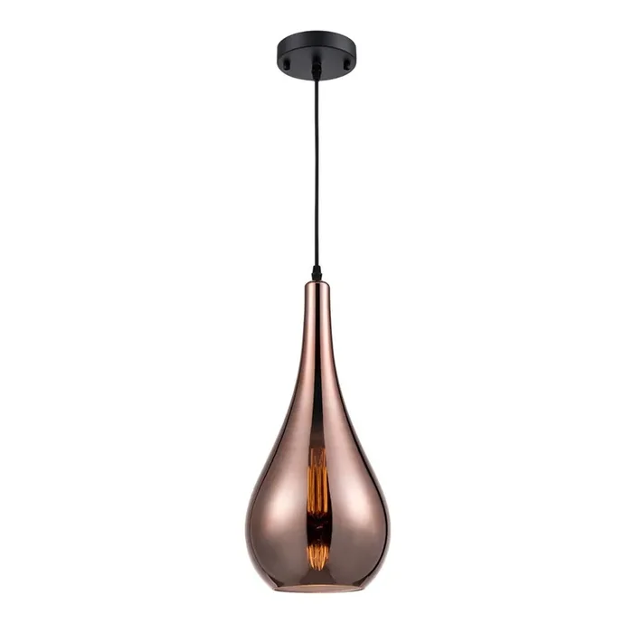 1 Light Copper glass pendant (0194DROPCH189)