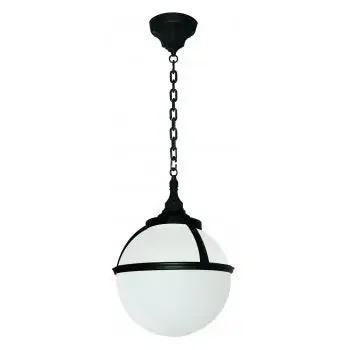 1 Light Exterior Chain Lantern – Black and White (0178GLECHAIN)