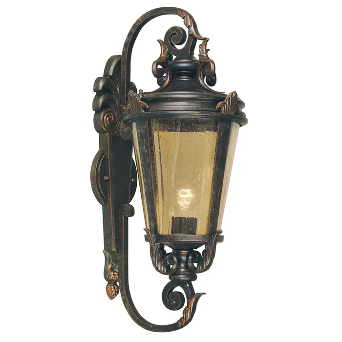 1 Light Large Exterior Wall Lantern – Weathered Bronze (0178BALBT1L)