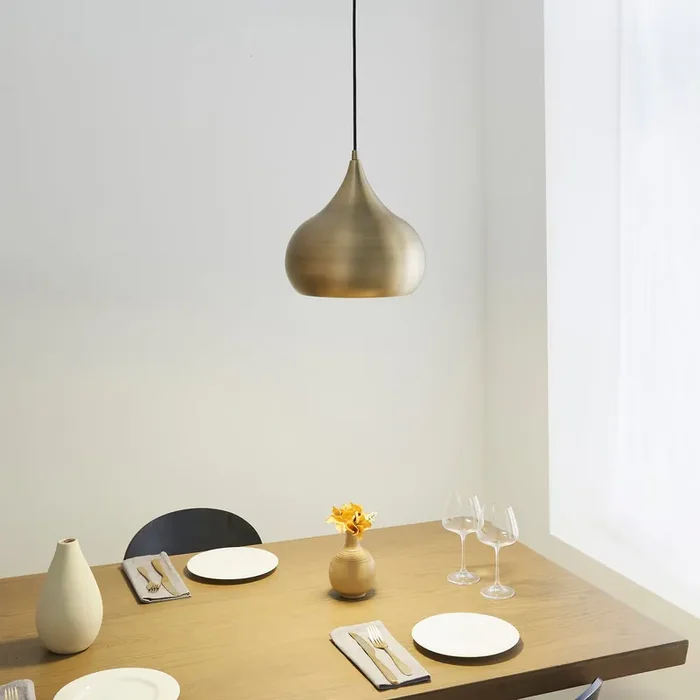 1 Light LED Pendant finished in Soft Matt Antique Brass (0711BRO61299)