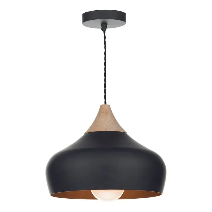 1 Light Pendant Black (0183GAU0122)