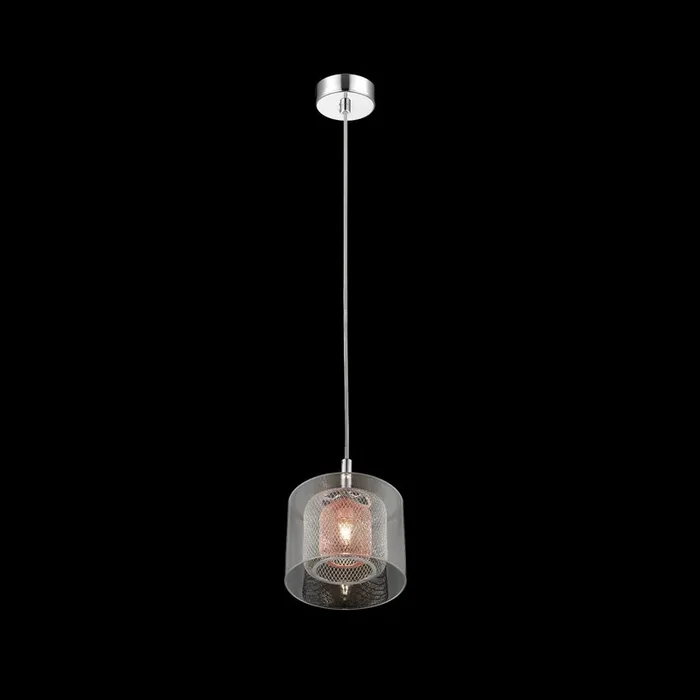 1 light pendant Glass Copper Mesh in Chrome (0268LAU01CH)