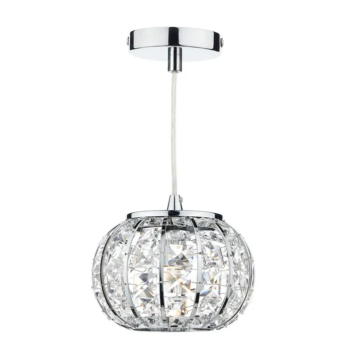 1 Light Pendant Polished Chrome / Clear (0183RAE0150)