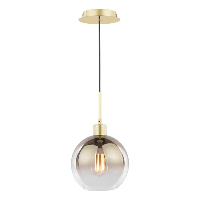 1 Light Pendant Satin Gold and Gold Ombre Glass (0183LYC8635)