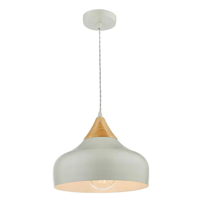1 Light Single Pendant Grey (0183GAU0139)