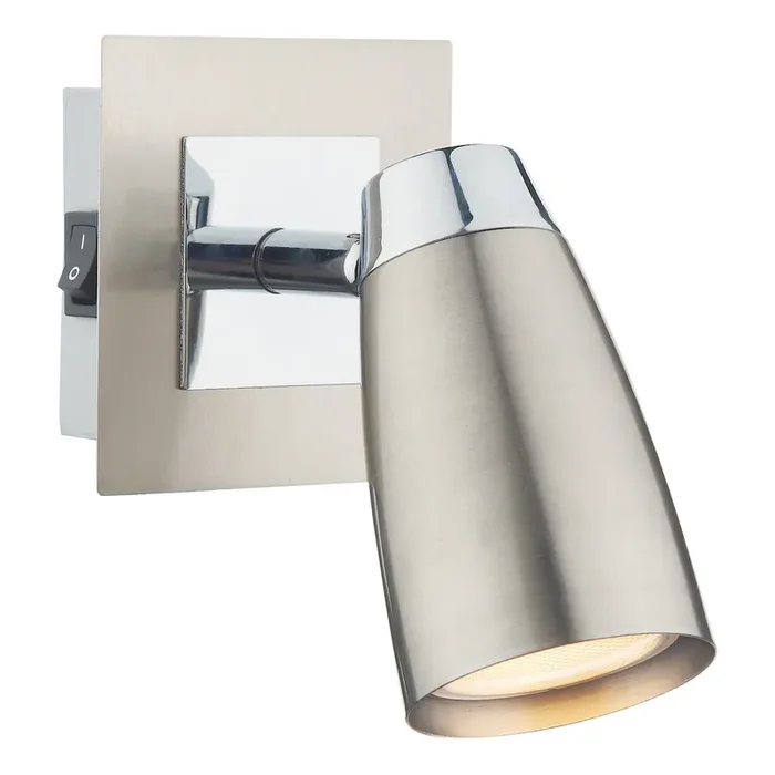 1 Light Single Spotlight Satin/Polished Chrome (0183LOF0746)