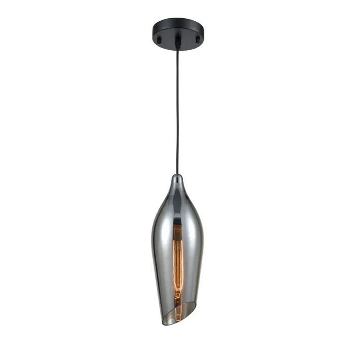 1 Light Smoked glass pendant (0194TAPPCH192)
