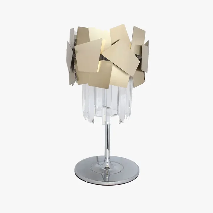 1 Light Table lamp Crystal with Gold Laser cut (0268CELTLG)