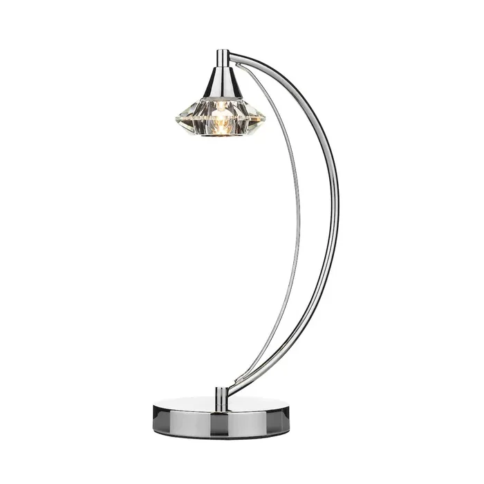 1 Light Table Lamp Polished Chrome Crystal (0183LUT4150)
