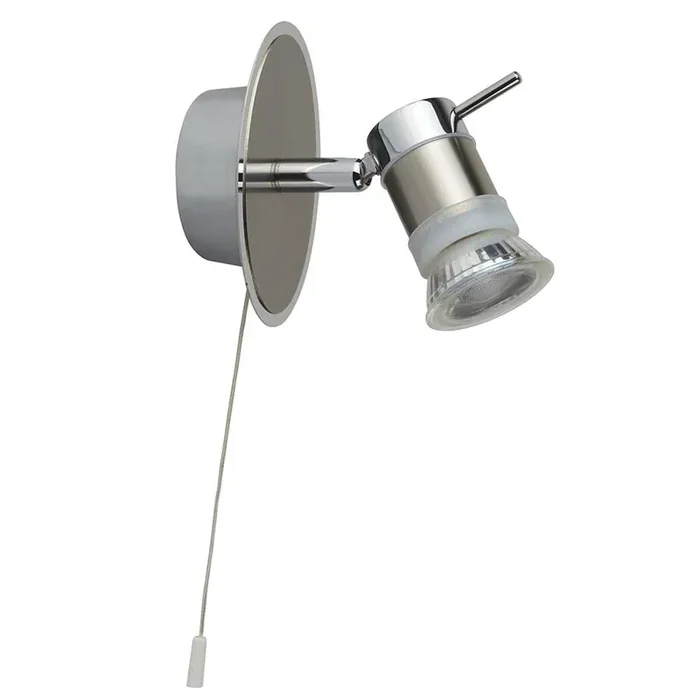 1 Light wall Bathroom spotlight Polished Chrome IP44 (0483ARI7441CCLED)