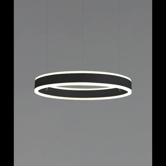 1-Tier Round Chandelier LED Ring Pendant Up and Down Light