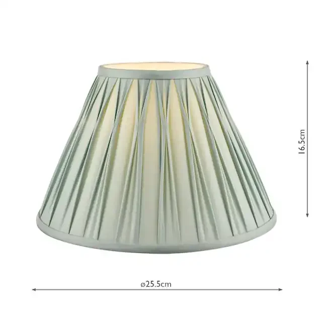 10″ Fenn Duck Egg Pleat Smooth Shade Only