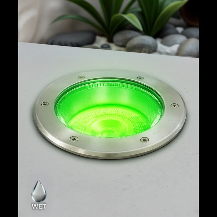 10-Inch In-Ground RGBW Color-Changing LED Well Light