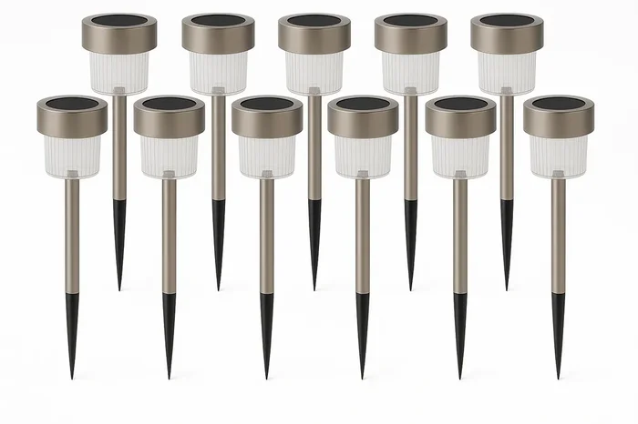 10 Pcs LED Solar Powered Stake Lights – Outdoor Garden Pathway Lights