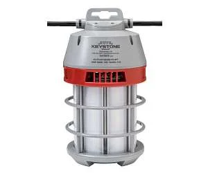 100 Watt 120V Caged LED Temporary Construction Jobsite Lighting Fixture – 30 Foot Cord