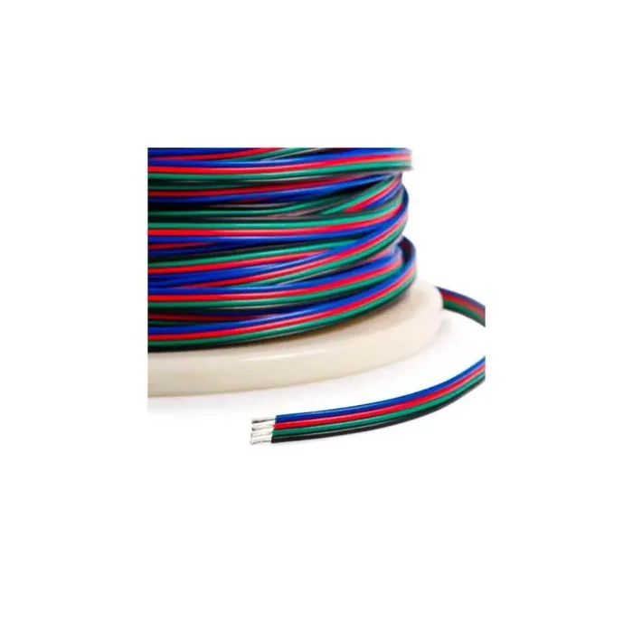 100m Coil of Flat Electrical Cable 0.5mm² for LED Strips – Ledkia