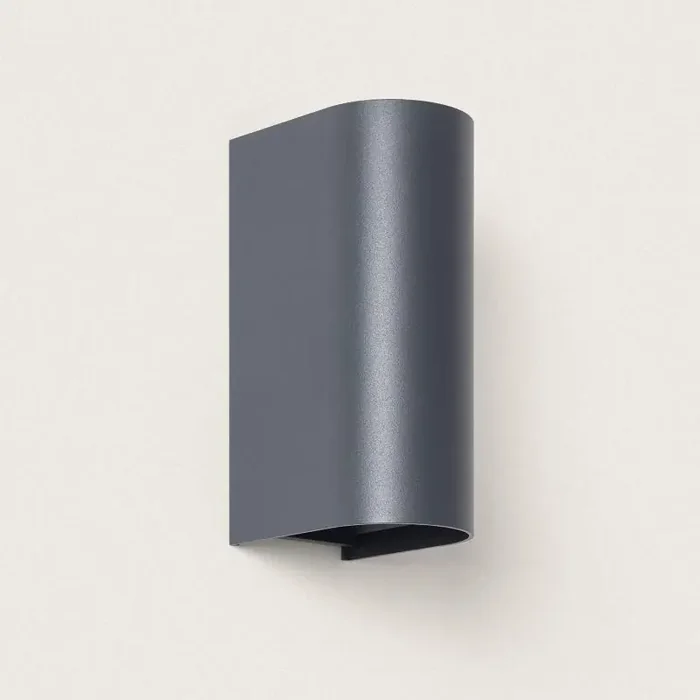 10W Oscilum Outdoor Aluminium Selectable CCT Double Sided Round LED Wall Lamp – Ledkia