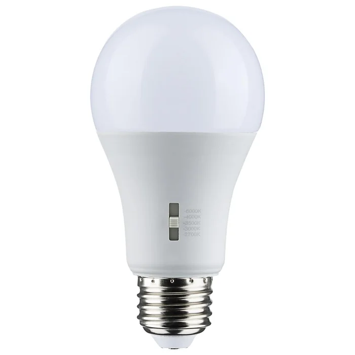 12 Watt LED Dimmable A19 Color Selectable E26 Light Bulb 2700/3000/3500/4000/5000K