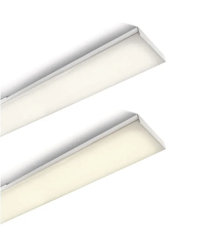 1200mm Linear Ceiling Light – Aluminium Frame, 48W LED, Warm or Neutral White