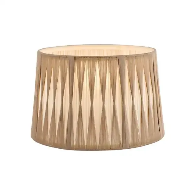 14″ Pleated Natural Tone Empire Shade Only