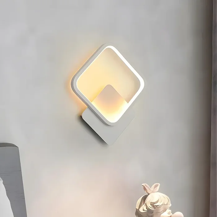 14W White Dimmable Modern Square Indoor Wall Lights