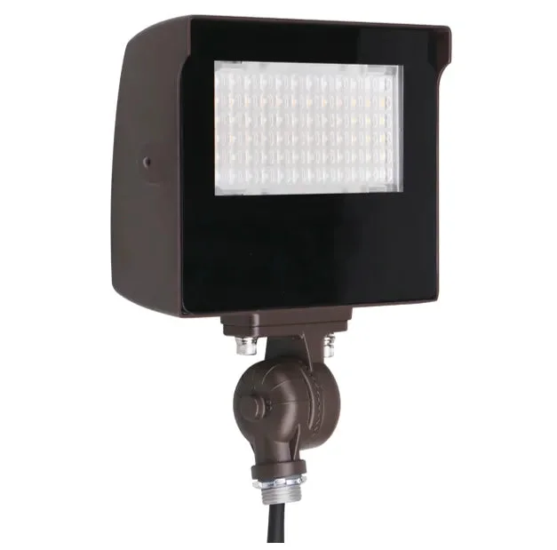 15 Watt Adjustable Beam Angle 120-277V 0-10V Dimming LED Flood Light with Photocell 3000K/4000K/5000K