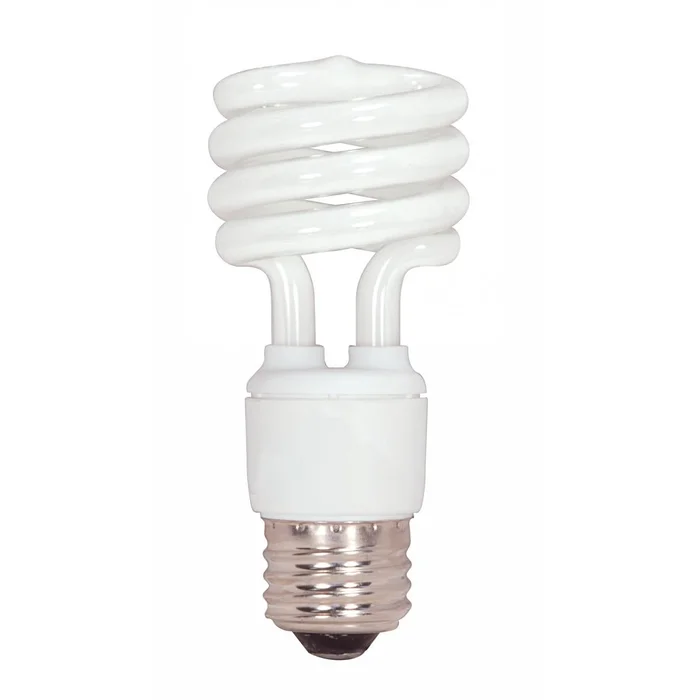 15 Watt T2 Mini Spiral Compact Fluorescent Light Bulb