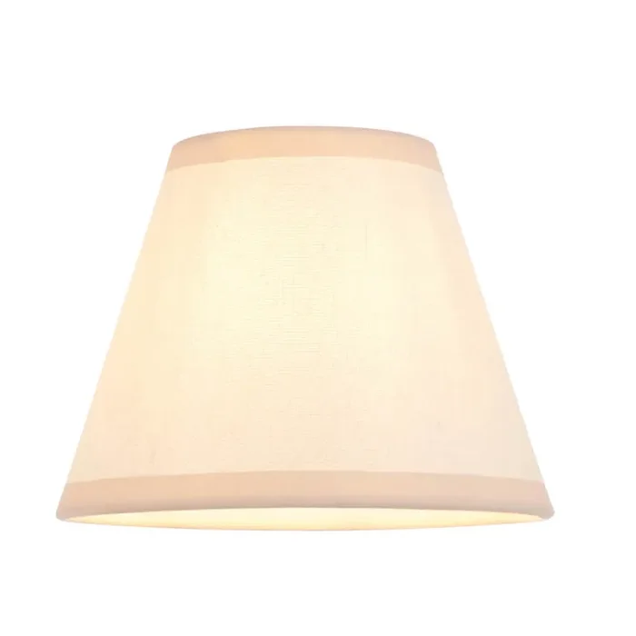 16cm Tapered Shade – Vintage White – Size Options (0711IVY)