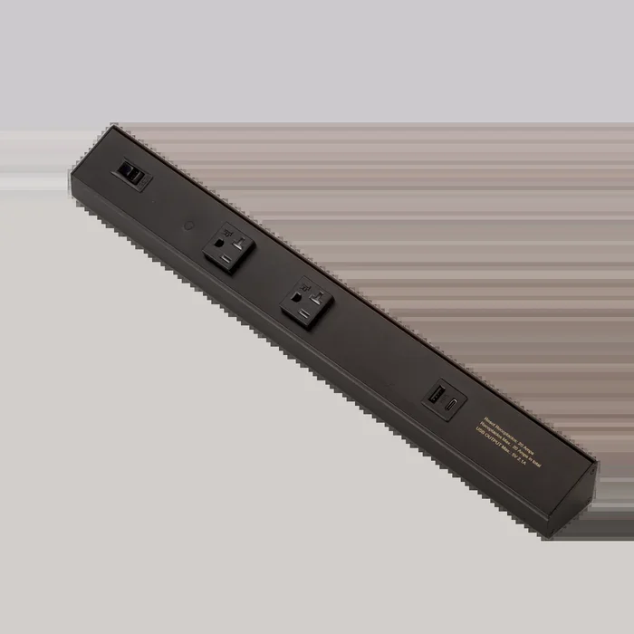 18 Inch Atom 120V Low Profile Power Strips With Receptacles