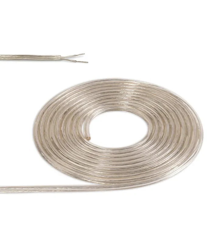 1m Clear 2-Core 0.75mm Electrical Cable