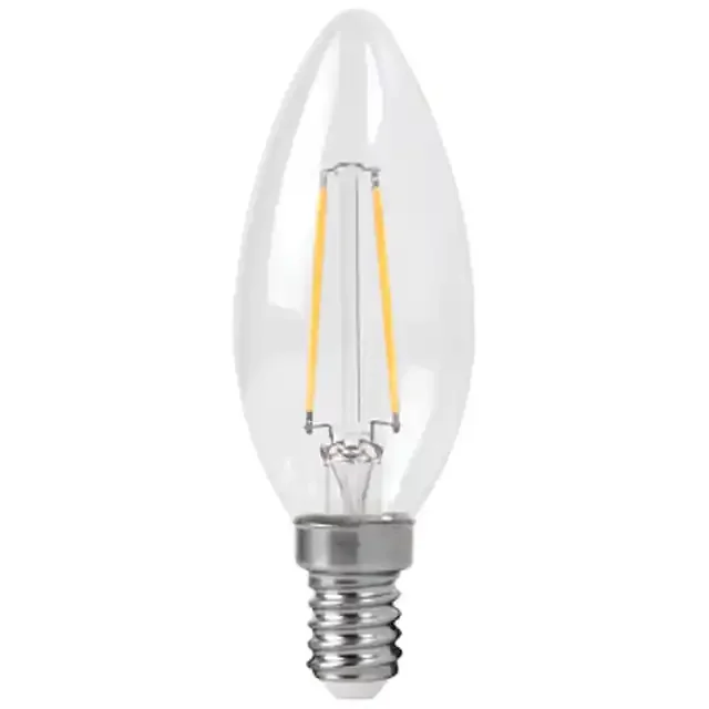 2.1w 250 Lumen E14 2700k (Warm White) Filament LED Candle Bulb