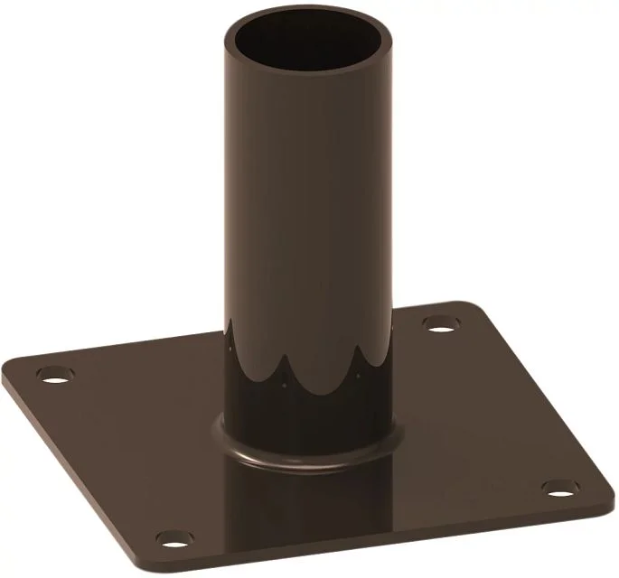 2-3/8 Inch Single Tenon Wall Mount Adapter For Keystone Poles