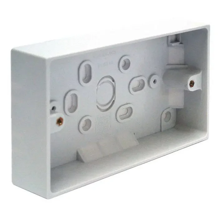 2 Gang Surface Pattress – 35mm – Online Lighting