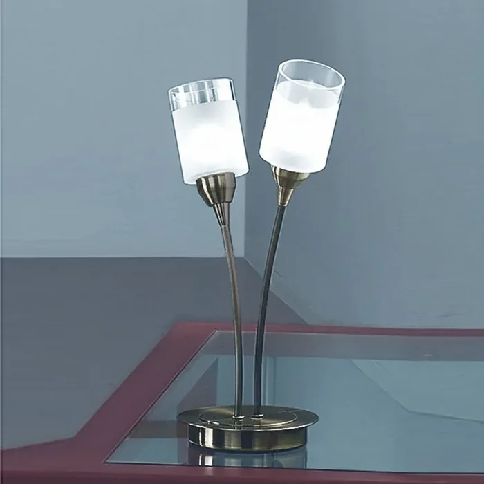 2 Light Table Lamp – Bronze (0194CAMTL791)