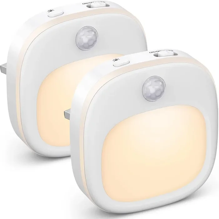 2 Pack Battery Powered Indoor Motion Sensor Night Light