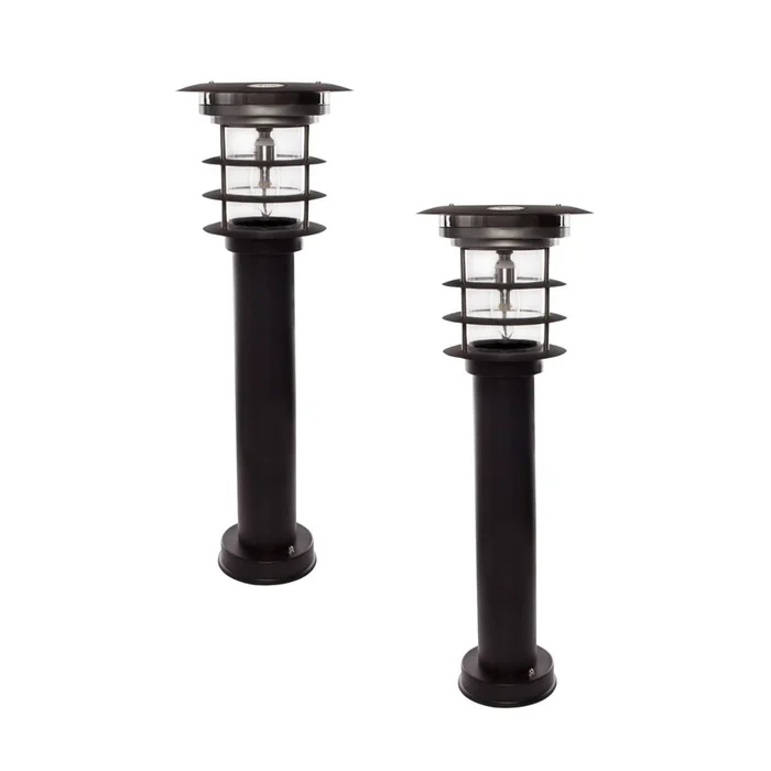 2-Pack Solar LED Bollard Light – with EZ Anchor – Gama Sonic