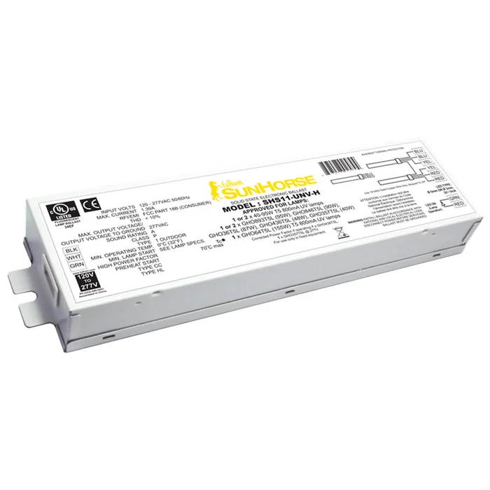 200 Watt 120-277 Volt Sunhorse Electronic Ballast for UV Applications