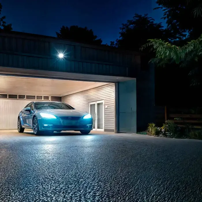 20W Cool White LED Floodlight 2000lm Glass IP65 – Black – Online Lighting