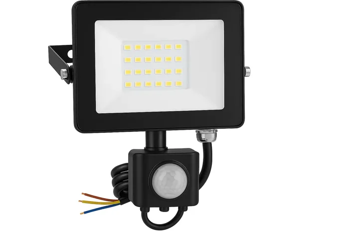 20W Security Light Outdoor with Motion Sensor – 2000 Lumen PIR Floodlight, IP65 Waterproof, Ultra Thin LED Light for Garden, Garage, Driveway