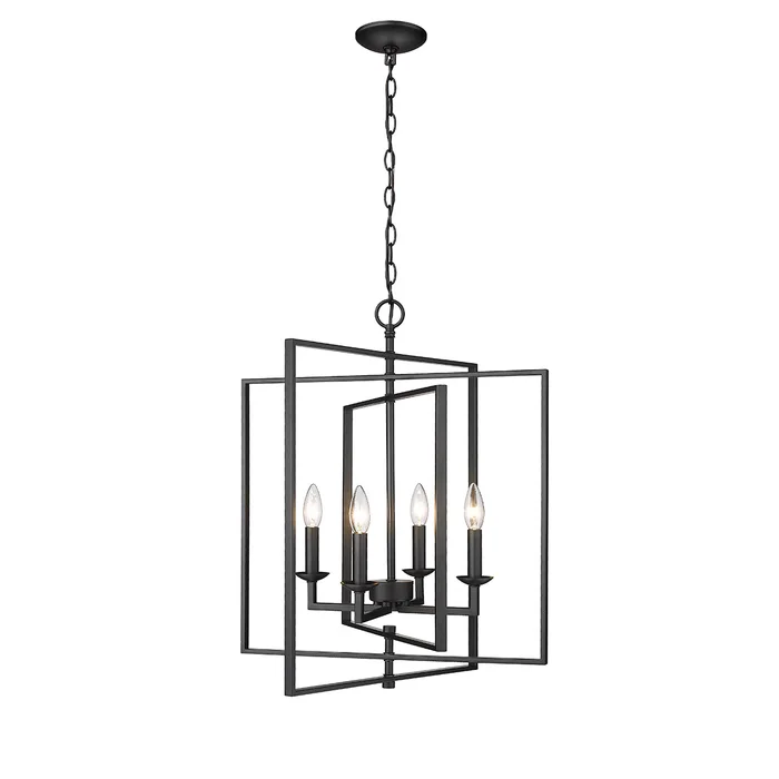24″ Pendant Light, Matte Black Finish, Nellis Collection