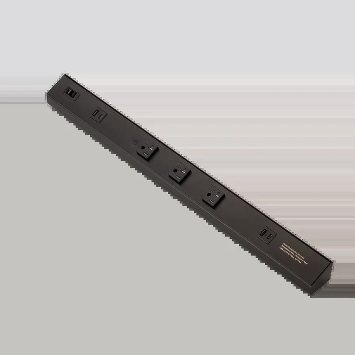 24 Inch Atom 120V Low Profile Power Strips With Receptacles