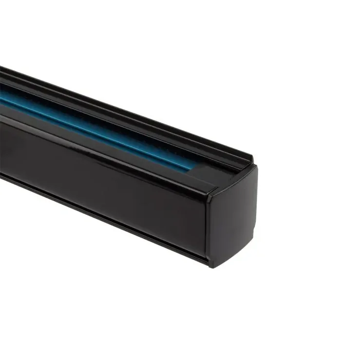 2m Aluminum Three Circuit Track – Black – Online Lighting