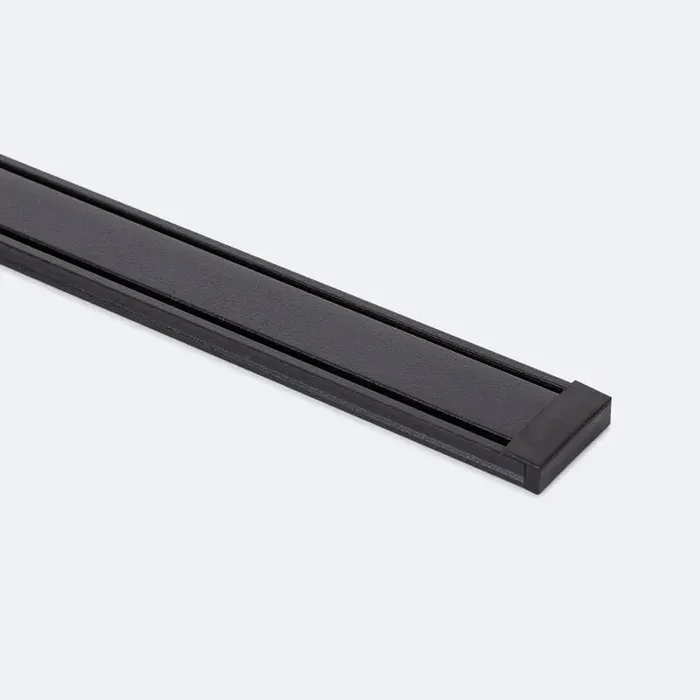 2m Super Slim Surface 48V Magnetic Track 25mm – Black – Online Lighting