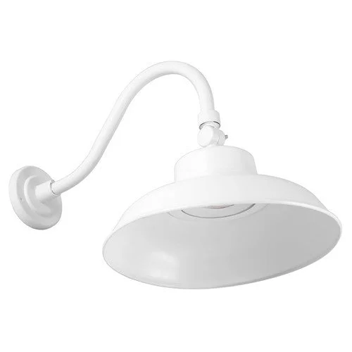 2PK 14″ LED Driverless Gooseneck Floods, 40 Watt, 4000K, or 5000K, White Finish