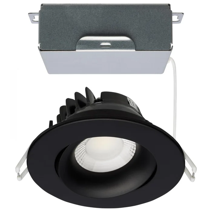 3-1/2 Inch 12 Watt Round LED Architectural Gimbal Downlight Fixture
