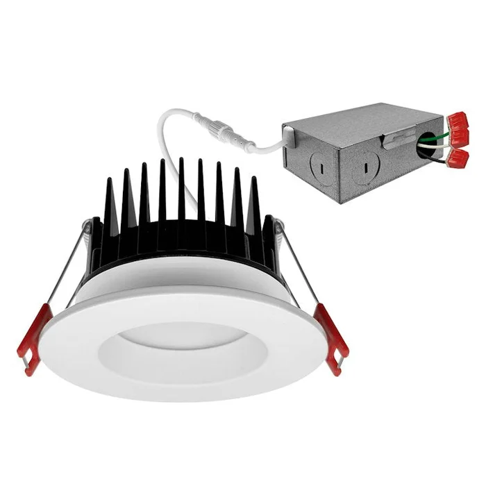 3″ Frosted Downlight: M-Line, 10W, 800 Lumens, CCT Selectable, 120V, White Finish